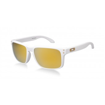 OAKLEY 9102 HOLBROOK POLISHED WHITE/24K IRIDIUM